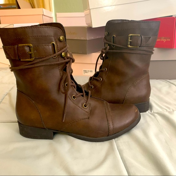 American Rag Shoes | American Rag Brown Combat Boots | Color: Brown | Size: 7.5 | Lalakeeks's Closet